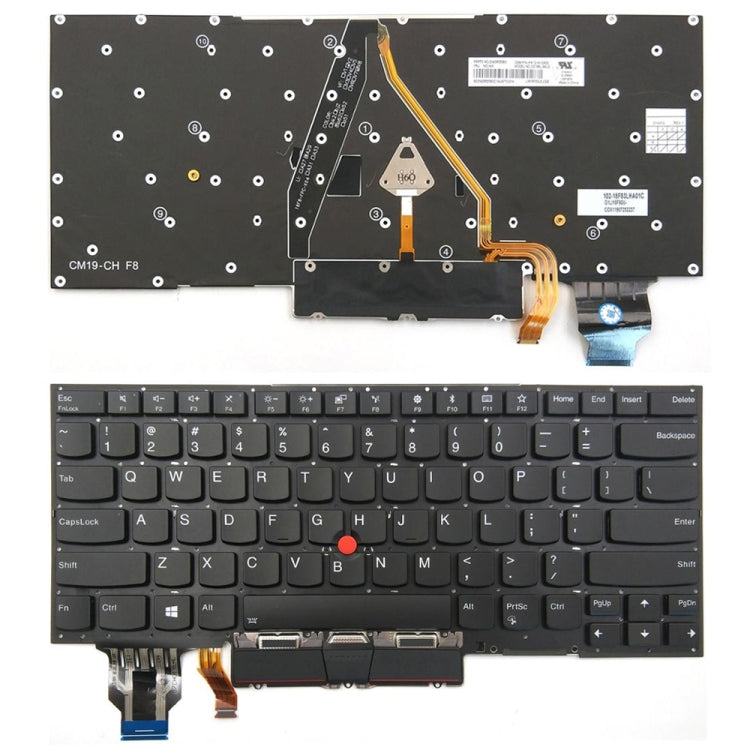 For Lenovo Thinkpad X1 Carbon 8th Gen 2020 US Version Backlight Laptop Keyboard - Lenovo Spare Parts by PMC Jewellery | Online Shopping South Africa | PMC Jewellery