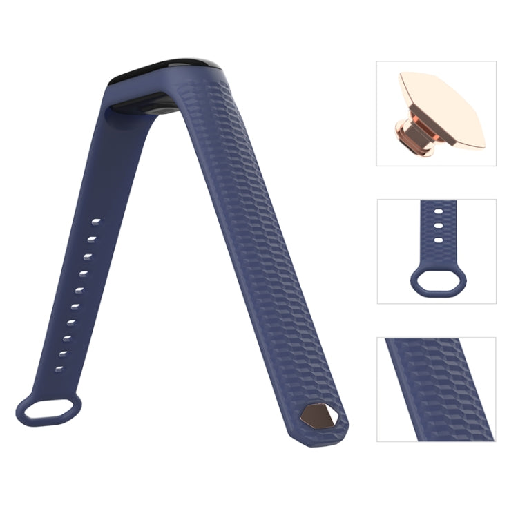 For Xiaomi Mi Band 3 / 4 Mijobs Honeycomb Textured Silicone Watch Band, Aurora Positive Buckle(White) - free shipping - PMC TechLife - Order now!