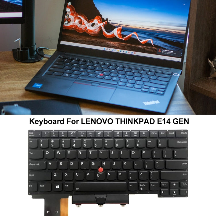 For Lenovo Thinkpad E14 GEN 1 2 US Version Backlight Laptop Keyboard - Lenovo Spare Parts by PMC Jewellery | Online Shopping South Africa | PMC Jewellery