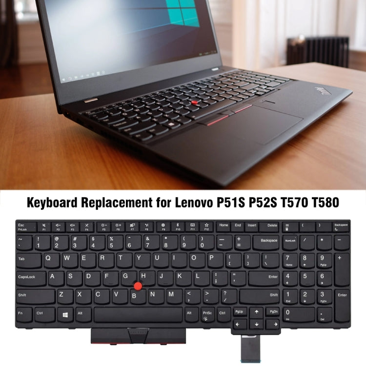 For Lenovo P51S P52S T570 T580 US Version Backlight Laptop Keyboard - Lenovo Spare Parts by PMC Jewellery | Online Shopping South Africa | PMC Jewellery