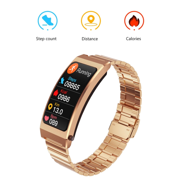 K13S 1.14 inch TFT Screen Silicone Strap Smart Calling Bracelet Supports Sleep Management/Blood Oxygen Monitoring(Black) - Smart Wristbands by PMC TechLife | Online Shopping South Africa | PMC TechLife | Buy Now Pay Later Mobicred