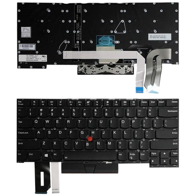 For Lenovo ThinkPad P1 X1 Extreme X1 English Enter Key Backlight Laptop Keyboard - Lenovo Spare Parts by PMC Jewellery | Online Shopping South Africa | PMC Jewellery