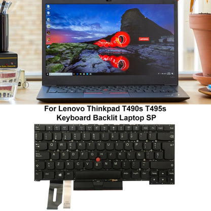 For Lenovo ThinkPad T490s / T495s Spanish Version Backlight Laptop Keyboard - Lenovo Spare Parts by PMC Jewellery | Online Shopping South Africa | PMC Jewellery