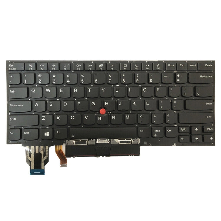 For Lenovo ThinkPad X1 Yoga 4th Gen 20QF US Version Backlight Laptop Keyboard with Touchpad Button(Dark Grey) - Lenovo Spare Parts by PMC Jewellery | Online Shopping South Africa | PMC Jewellery