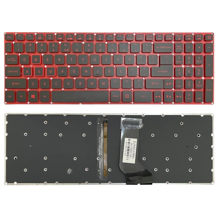 For Acer Nitro 5 AN515-41 US Version Red Backlight Laptop Keyboard - Replacement Keyboards by PMC Jewellery | Online Shopping South Africa | PMC Jewellery