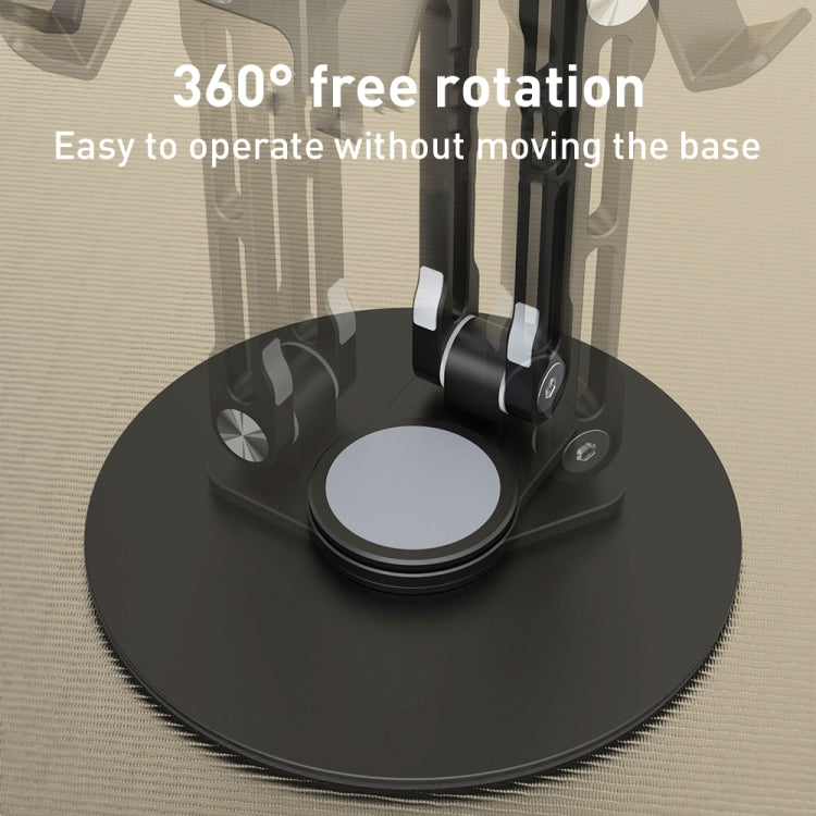 R-JUST HZ40 Mechanical Lift Tablet Desktop Stand(Black) - Desktop Holder by R-JUST | Online Shopping South Africa | PMC TechLife | Buy Now Pay Later Mobicred