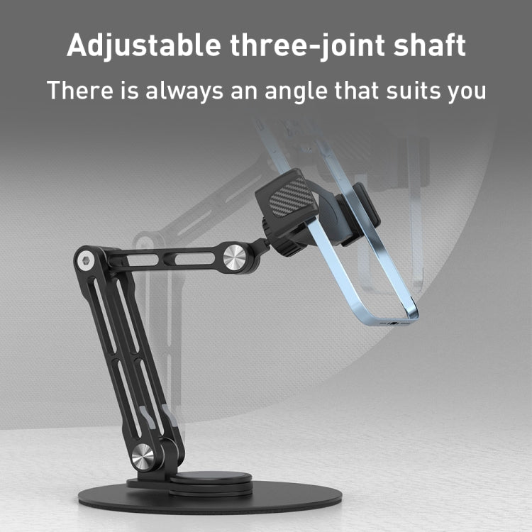 R-JUST HZ42 Clip Type Disc Rotating Phone Desktop Stand(Black) - free shipping - PMC TechLife - Order now!