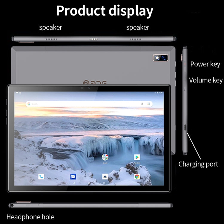 BDF P30 4G LTE Tablet PC 10.1 inch, 8GB+128GB, Android 11 MTK6755 Octa Core, Support Dual SIM, EU Plug(Grey) - BDF by BDF | Online Shopping South Africa | PMC Jewellery