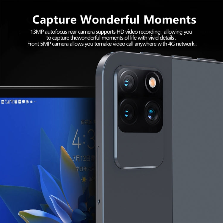 BDF P40 4G LTE Tablet PC 10.1 inch, 8GB+128GB, Android 11 MTK6755 Octa Core, Support Dual SIM, EU Plug(Blue) - free shipping - PMC TechLife - Order now!