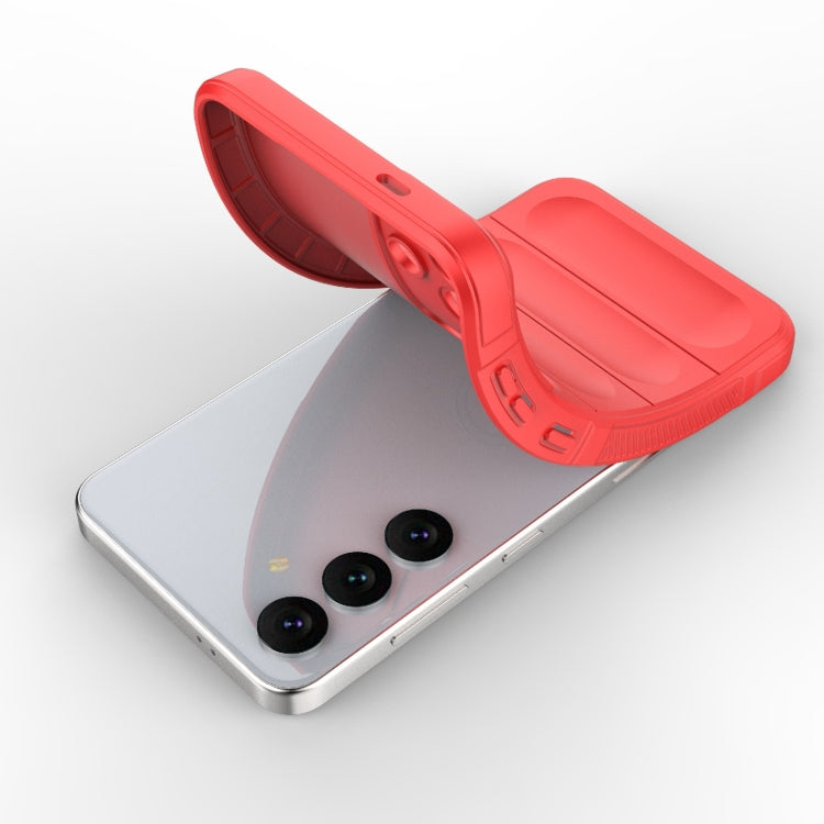 For Samsung Galaxy S24 5G Magic Shield TPU + Flannel Phone Case(Red) - free shipping - PMC TechLife - Order now!