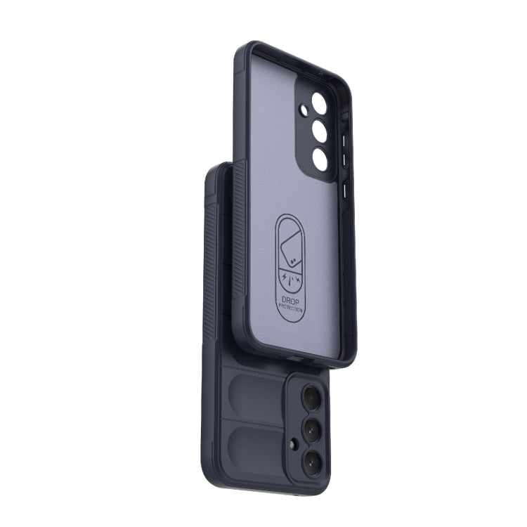 For Samsung Galaxy A35 5G Magic Shield TPU + Flannel Phone Case(Black) - Galaxy Phone Cases by PMC TechLife | Online Shopping South Africa | PMC TechLife | Buy Now Pay Later Mobicred