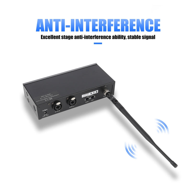 XTUGA  IEM1100 Professional Wireless In Ear Monitor System 1 BodyPacks(UK Plug) - free shipping - PMC TechLife - Order now!