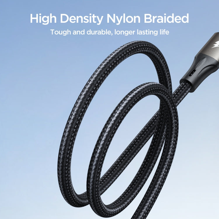 JOYROOM SA25-AL3 3A USB to 8 Pin Fast Charge Data Cable, Length:1.2m(Black) - Normal Style Cable by JOYROOM | Online Shopping South Africa | PMC TechLife