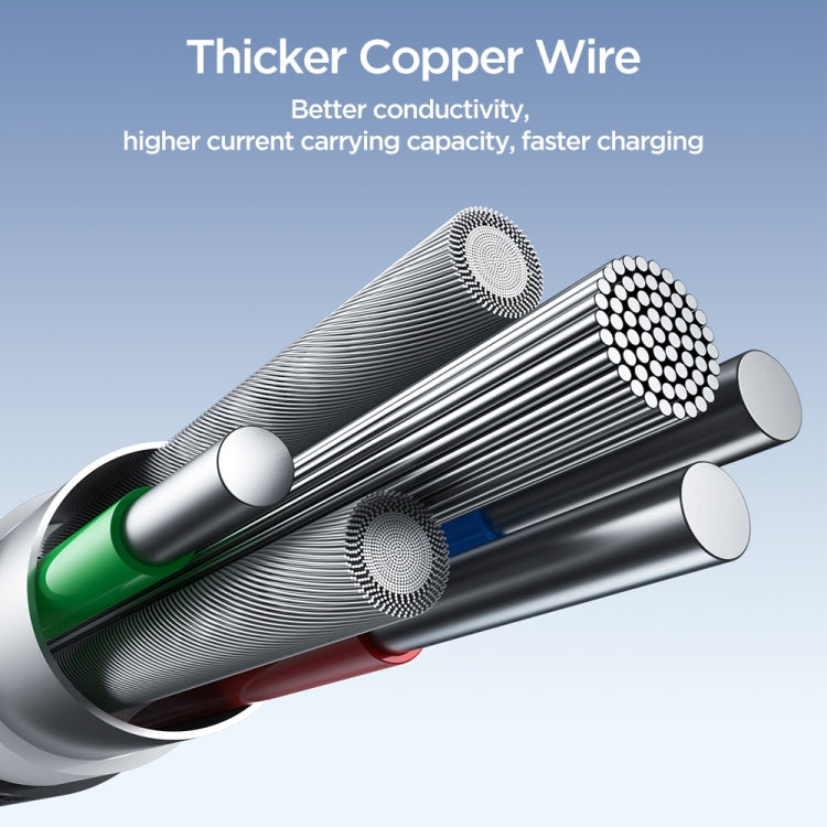 JOYROOM SA25-CL3 30W USB-C/Type-C to 8 Pin Fast Charge Data Cable, Length:2m(Black) - 2 in 1 Cable by JOYROOM | Online Shopping South Africa | PMC TechLife | Buy Now Pay Later Mobicred