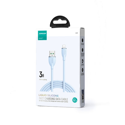 JOYROOM SA29-AC3 3A USB to USB-C/Type-C Liquid Silicone Fast Charging Data Cable, Length: 1.2m(Blue) - USB-C & Type-C Cable by JOYROOM | Online Shopping South Africa | PMC Jewellery