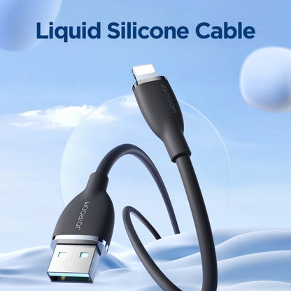 JOYROOM SA29-AL3 3A USB to 8 Pin Liquid Silicone Fast Charging Data Cable, Length: 1.2m(Black) - Normal Style Cable by JOYROOM | Online Shopping South Africa | PMC Jewellery