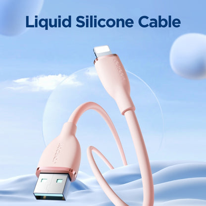 JOYROOM SA29-AL3 3A USB to 8 Pin Liquid Silicone Fast Charging Data Cable, Length: 1.2m(Pink) - Normal Style Cable by JOYROOM | Online Shopping South Africa | PMC Jewellery