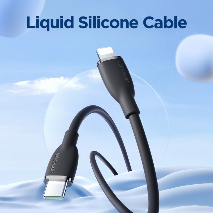 JOYROOM SA29-CL3 30W USB-C/Type-C to 8 Pin Liquid Silicone Fast Charging Data Cable, Length: 1.2m(Black) - 2 in 1 Cable by JOYROOM | Online Shopping South Africa | PMC Jewellery