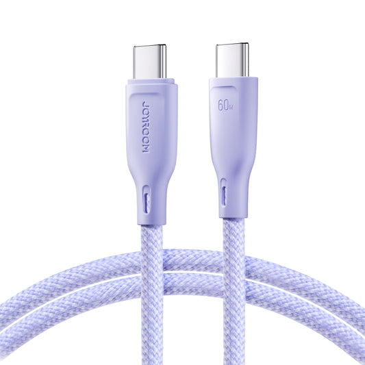 JOYROOM SA34-CC3 60W USB-C/Type-C to USB-C/Type-C Fast Charge Data Cable, Length: 1m(Purple) - USB-C & Type-C Cable by JOYROOM | Online Shopping South Africa | PMC Jewellery