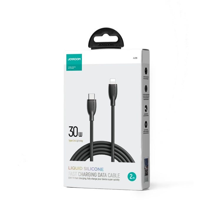 JOYRO0M SA29-CL3 30W USB-C/Type-C to 8 Pin Liquid Silicone Fast Charging Data Cable, Length: 2m(Black) - 2 in 1 Cable by JOYROOM | Online Shopping South Africa | PMC Jewellery