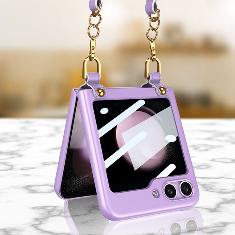 For Samsung Galaxy Z Flip5 GKK Ultra-thin Handbag Phone Case(Purple) - Galaxy Z Flip5 Cases by GKK | Online Shopping South Africa | PMC TechLife | Buy Now Pay Later Mobicred