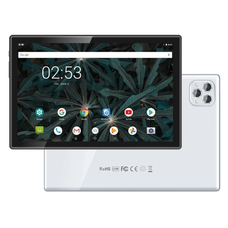 BDF P50 4G LTE Tablet PC 10.1 inch, 8GB+256GB, Android 12 MTK6762 Octa Core, Support Dual SIM, EU Plug(Silver) - free shipping - PMC TechLife - Order now!