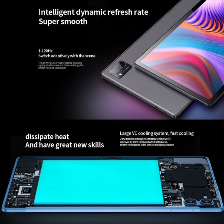 BDF P60 4G LTE Tablet PC 10.1 inch, 8GB+128GB, Android 11 MTK6755 Octa Core, Support Dual SIM, EU Plug(Grey) - free shipping - PMC TechLife - Order now!