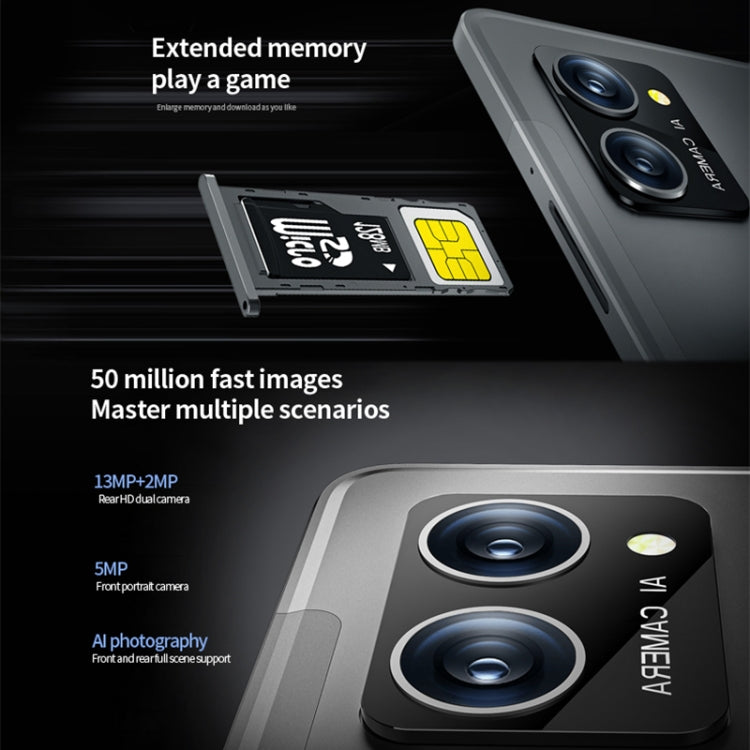 BDF P60 4G LTE Tablet PC 10.1 inch, 8GB+128GB, Android 11 MTK6755 Octa Core, Support Dual SIM, EU Plug(Grey) - free shipping - PMC TechLife - Order now!