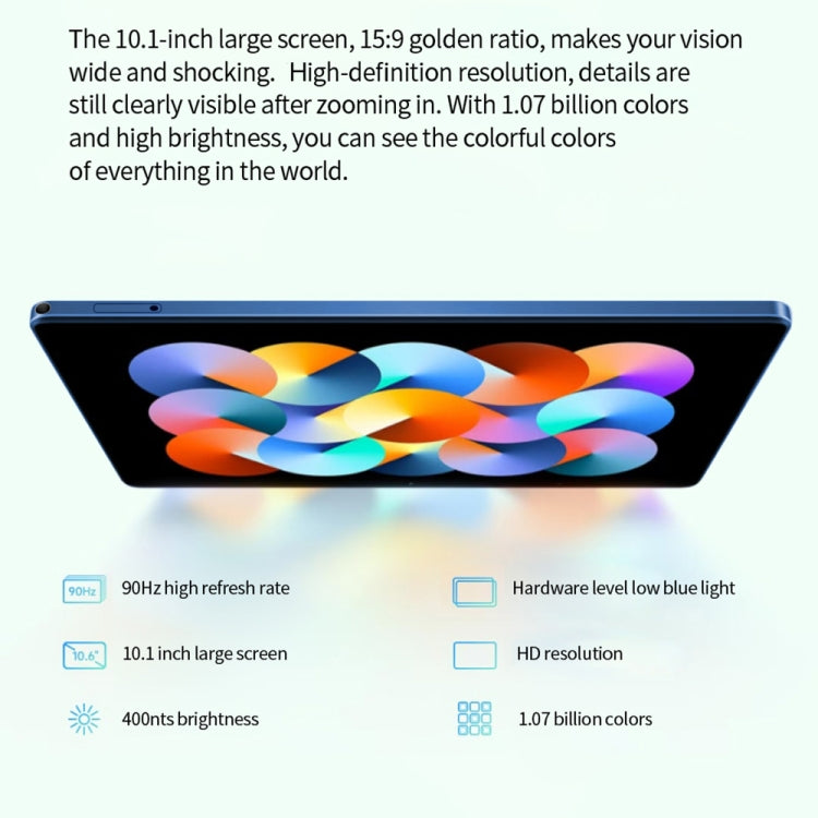 BDF P90 4G LTE Tablet PC 10.1 inch, 8GB+128GB, Android 11 MTK6755 Octa Core, Support Dual SIM, EU Plug(Blue) - free shipping - PMC TechLife - Order now!