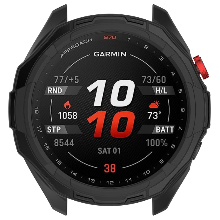 Compatible with Garmin Approach S70 47mm Armor Hollow Watch Protective Case(Black) - free shipping - PMC TechLife - Order now!
