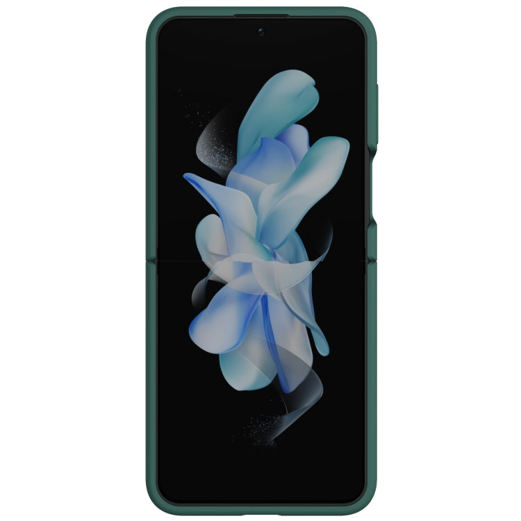 For Samsung Galaxy Z Flip5 NILLKIN Skin Feel Liquid Silicone Phone Case With Finger Strap(Green) - free shipping - PMC TechLife - Order now!