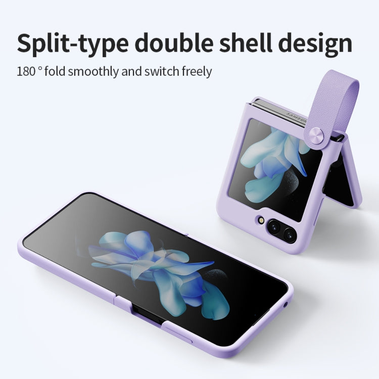 For Samsung Galaxy Z Flip5 NILLKIN Skin Feel Liquid Silicone Phone Case With Finger Strap(Green) - free shipping - PMC TechLife - Order now!