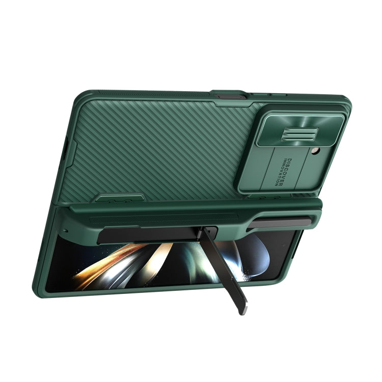 For Samsung Galaxy Z Fold5 NILLKIN Black Mirror Series Camshield PC Phone Case with Pen Slot(Green) - free shipping - PMC TechLife - Order now!
