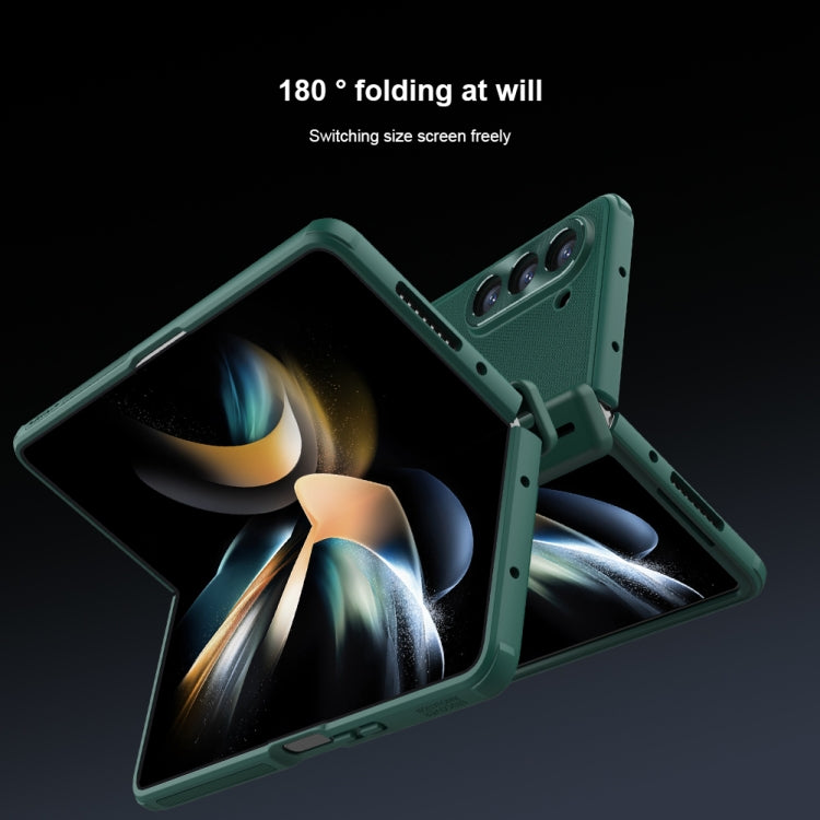 For Samsung Galaxy Z Fold5 NILLKIN Frosted Fold PC + TPU Phone Case with Holder(Blue) - free shipping - PMC TechLife - Order now!