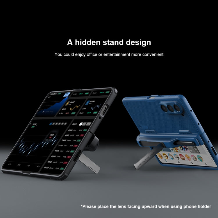 For Samsung Galaxy Z Fold5 NILLKIN Frosted Fold PC + TPU Phone Case with Pen Slot(Green) - free shipping - PMC TechLife - Order now!