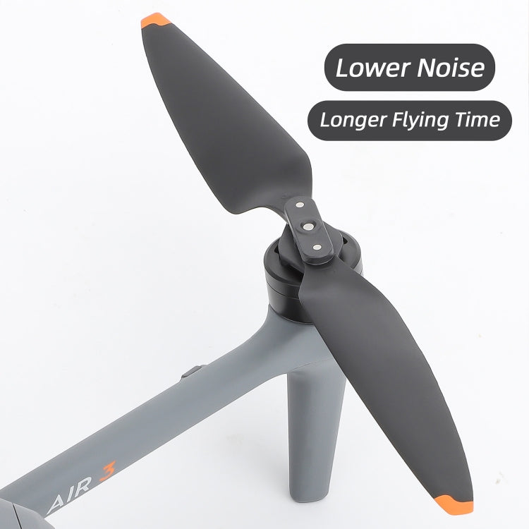 For DJI Air 3 Sunnylife 8747F Low Noise Quick-release Propellers, Style:1 Pair Silver Tip - DIY Propeller by Sunnylife | Online Shopping South Africa | PMC TechLife | Buy Now Pay Later Mobicred