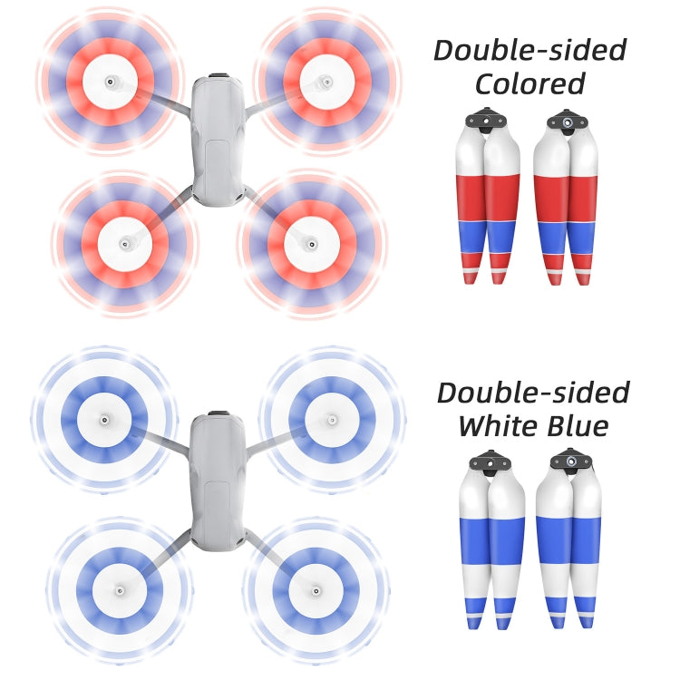 For DJI Air 3 Sunnylife 8747F Low Noise Quick-release Propellers, Style:2 Pairs Orange Tip - DIY Propeller by Sunnylife | Online Shopping South Africa | PMC TechLife