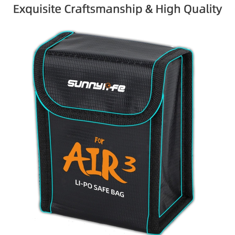 For DJI Air 3 Sunnylife Battery Explosion-proof Safe Bag Protective Li-Po Safe Bag For 3pcs Batteries - Carry Cases & Bags by Sunnylife | Online Shopping South Africa | PMC TechLife | Buy Now Pay Later Mobicred