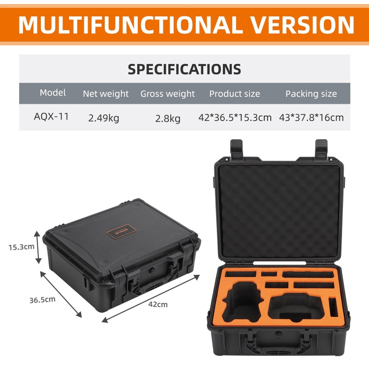 For DJI Air 3 Sunnylife Safety Carrying Case Large Capacity Waterproof Shock-proof Hard Travel Case Multi-battery Flying Version - Backpacks & Bags by Sunnylife | Online Shopping South Africa | PMC Jewellery