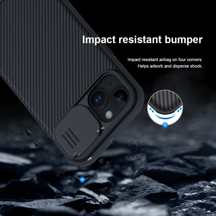 For iPhone 15 NILLKIN CamShield Pro PC Phone Case(Green) - iPhone 15 Cases by NILLKIN | Online Shopping South Africa | PMC TechLife | Buy Now Pay Later Mobicred