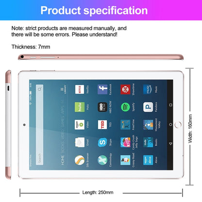 BDF P10 3G Phone Call Tablet PC 10.1 inch, 2GB+32GB, Android 9.0 MTK6735 Quad Core, Support Dual SIM, EU Plug(Red) - BDF by BDF | Online Shopping South Africa | PMC Jewellery