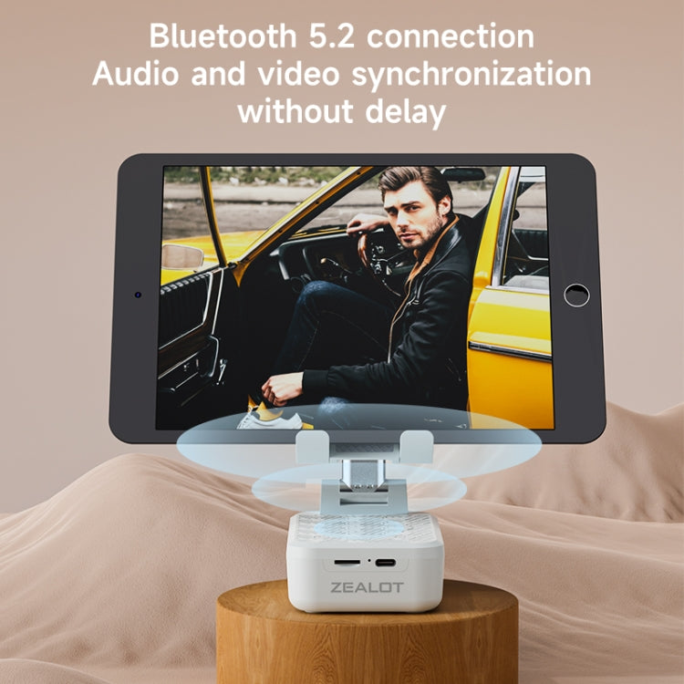 Zealot Z7 2 in 1 Foldable Phone Holder with Wireless Bluetooth Speaker(Black) - free shipping - PMC TechLife - Order now!