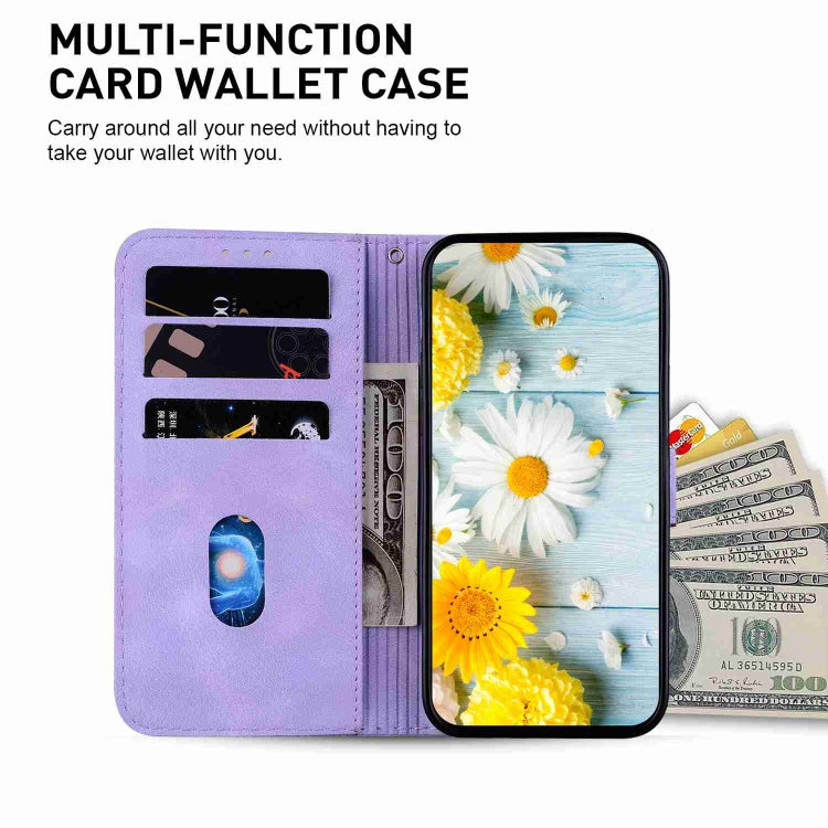 For OPPO A98 5G / F23 5G India Lily Embossed Leather Phone Case(Purple) - free shipping - PMC TechLife - Order now!