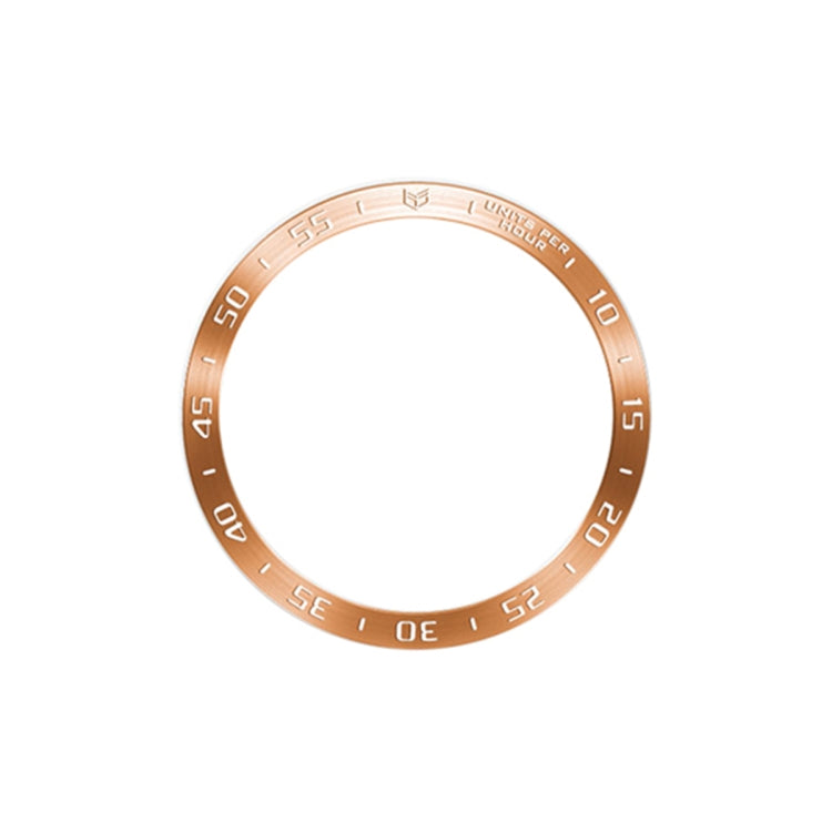 For Samsung Galaxy Watch6 Classic 43mm A Style Smart Watch Steel Ring Protective Frame(Rose Gold) - Watch Cases by PMC TechLife | Online Shopping South Africa | PMC TechLife