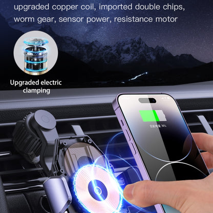 TOTU CH-1-W 15W Wireless Charging Car Holder, Stick and Extend Version(Grey) - Wireless Charger Holders by TOTUDESIGN | Online Shopping South Africa | PMC Jewellery