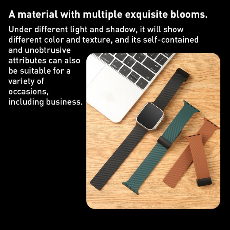 For Apple Watch 2 42mm Carbon Fiber Pattern Magnetic Buckle Silicone Watch Band(Sky Blue) - Watch Bands by PMC TechLife | Online Shopping South Africa | PMC TechLife