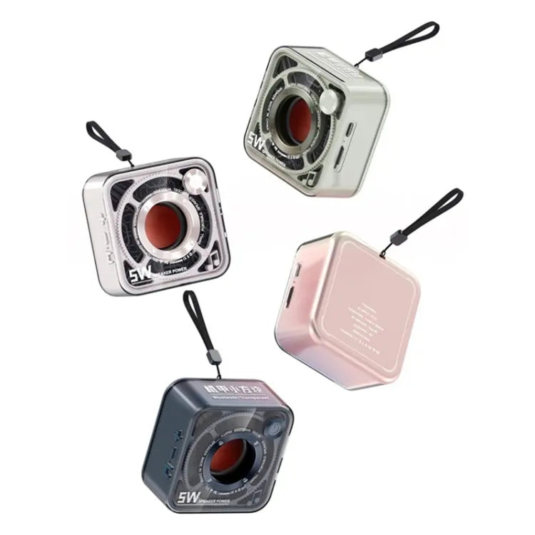 T&G DW12 Portable Mini Wireless Bluetooth Speaker Transparent Subwoofer Support TF Card(Pink) - Mini Speaker by T&G | Online Shopping South Africa | PMC TechLife | Buy Now Pay Later Mobicred