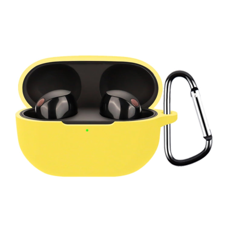 For Sony WF-1000XM5 Wireless Bluetooth Earphone Silicone Protective Case(Yellow) - Sony Earphone Case by PMC TechLife | Online Shopping South Africa | PMC TechLife