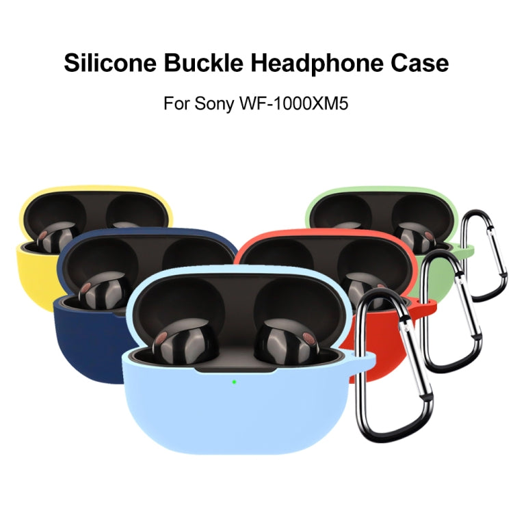 For Sony WF-1000XM5 Wireless Bluetooth Earphone Silicone Protective Case(Yellow) - Sony Earphone Case by PMC TechLife | Online Shopping South Africa | PMC TechLife