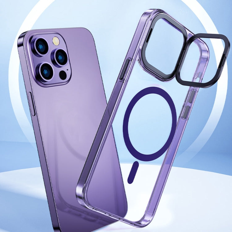 For iPhone 13 MagSafe Magnetic Invisible Holder Transparent Phone Case(Blue) - free shipping - PMC TechLife - Order now!